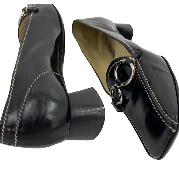 Y2K🖤PRADA- 1990’s Patent Leather Prada Loafers - Picture 9 of 10